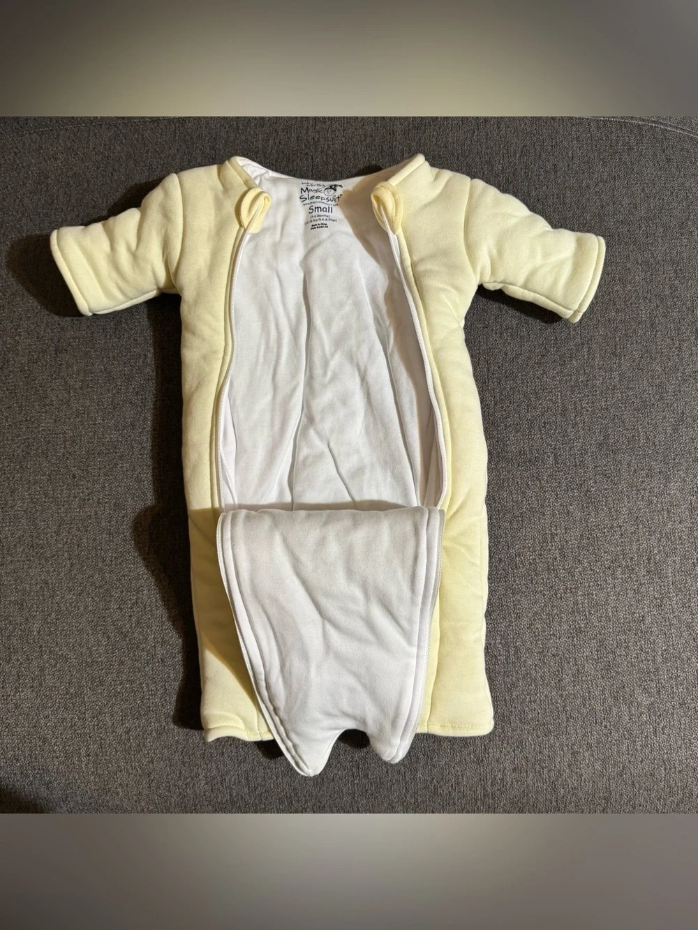 Baby Merlin’s The Magic Sleepsuit Yellow Baby Boy Girl Neutral Small 3-6M